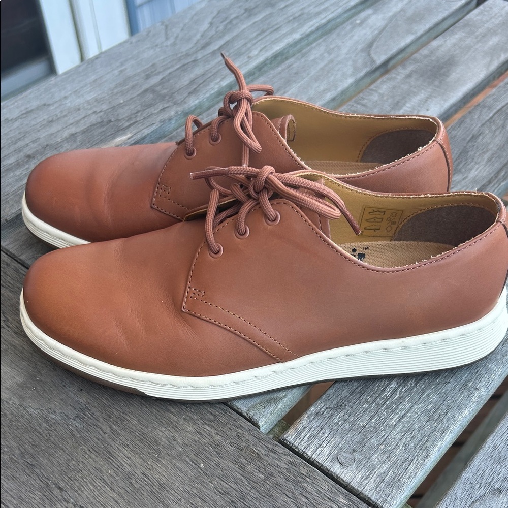 Dr. Martens Cavendish Brown Leather Oxfords 9